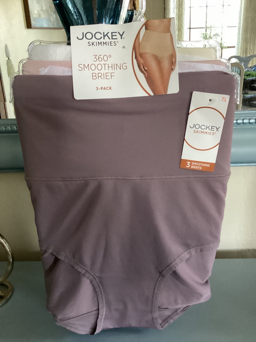 Jockey Skimmies Women’s ' 360° Smoothing Brief - Set of Three Size L NWT - Picture 2 of 7